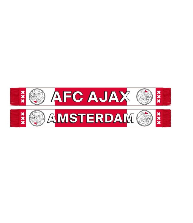Ajax Sjaal wit rood wit AFC Ajax Ams. OL