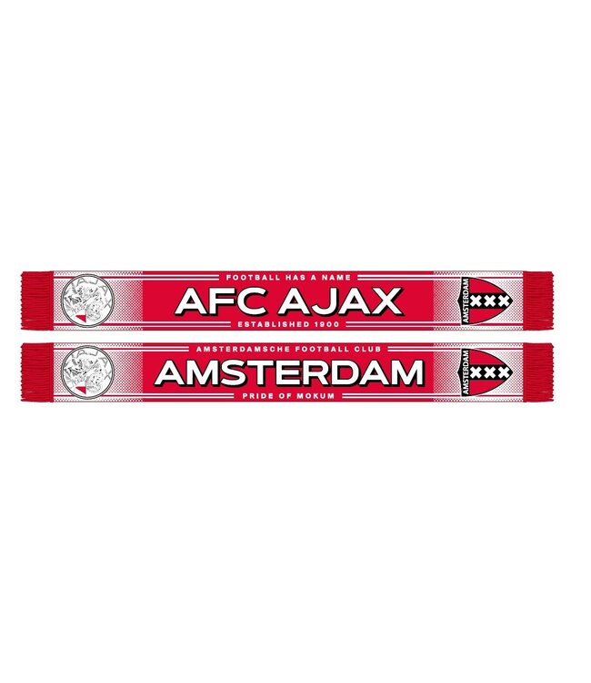 Ajax Sjaal rood Football has a name OL