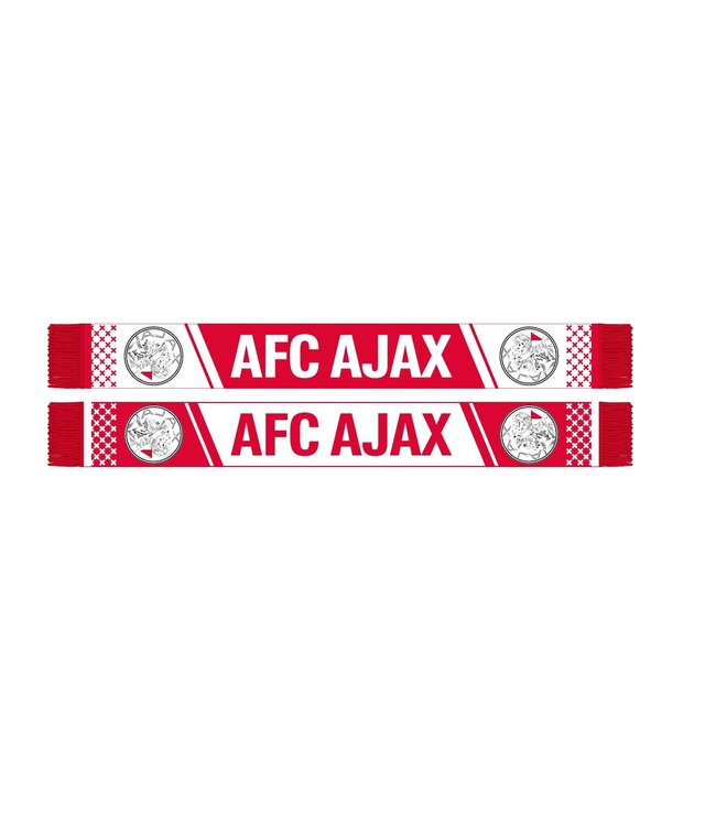 Ajax Sjaal wit/rood AFC Ajax oud logo