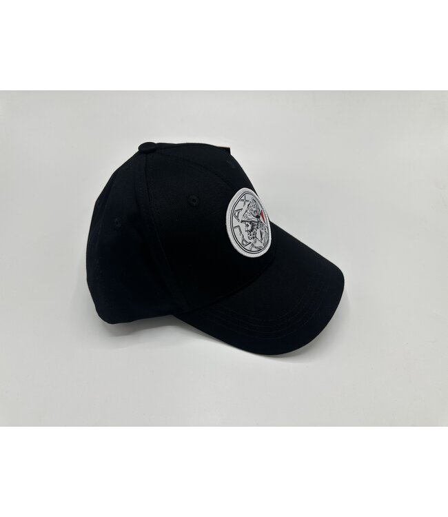 Ajax Cap Zwart oud logo Senior