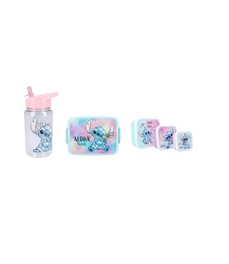 Stitch Voordeelset Lunchbox, Drinkfles en Bakjes