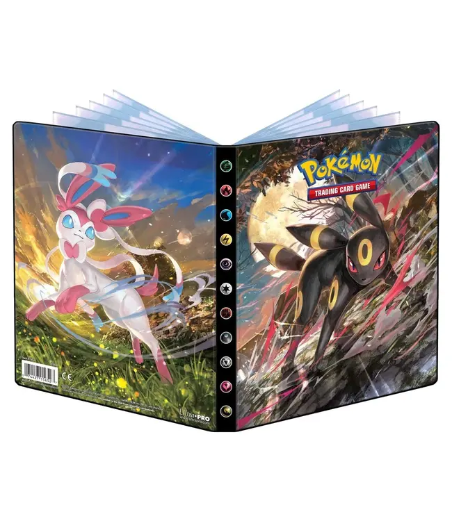 Ultra Pro POKEMON Sword & Shield 7 UMBREON SYLVEON 4-Pocket Portfolio