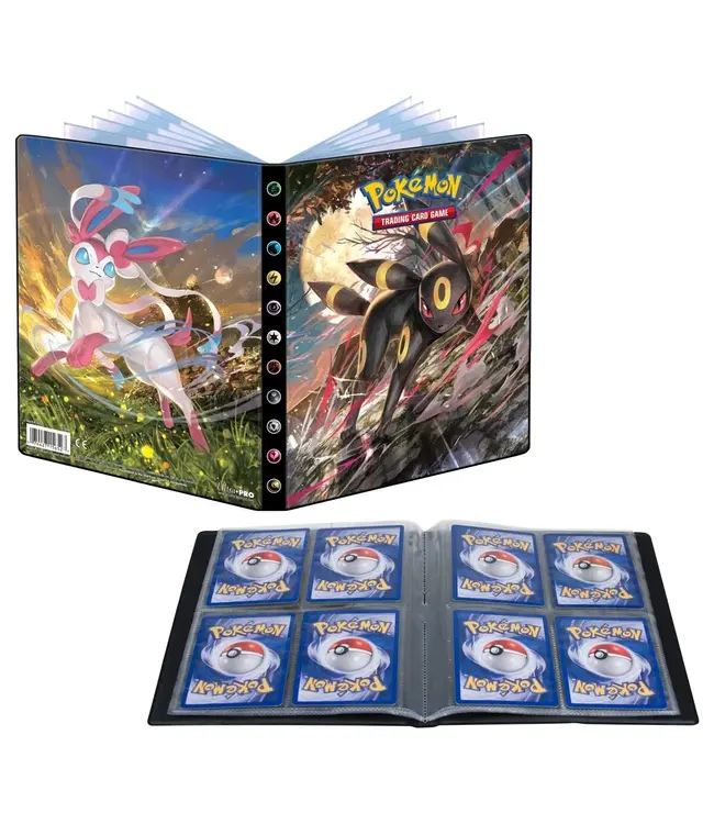 Ultra Pro POKEMON Sword & Shield 7 UMBREON SYLVEON 4-Pocket Portfolio