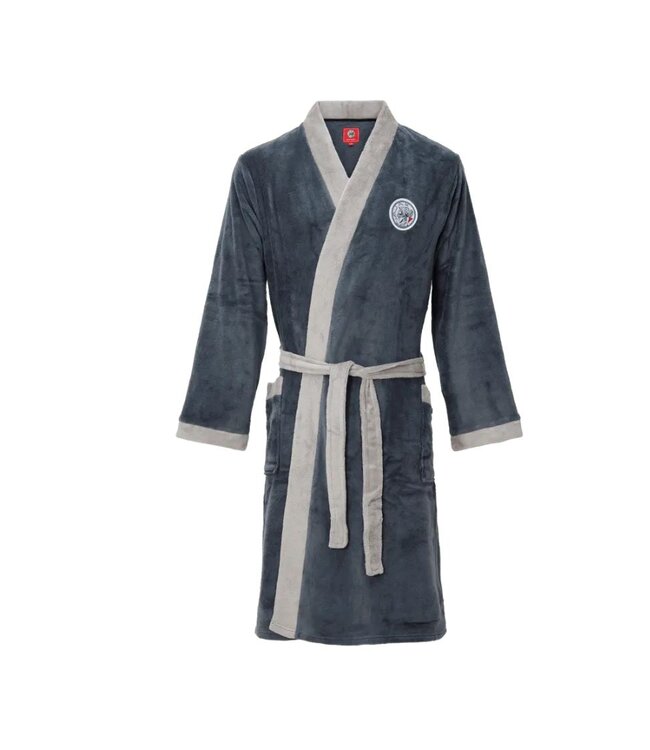 Ajax Badjas grijs met oud logo L-XL