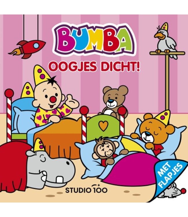 Bumba Kartonboek met flapjes - Oogjes dicht