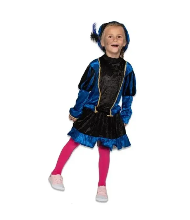 Pietenjurkje met petticoat blauw