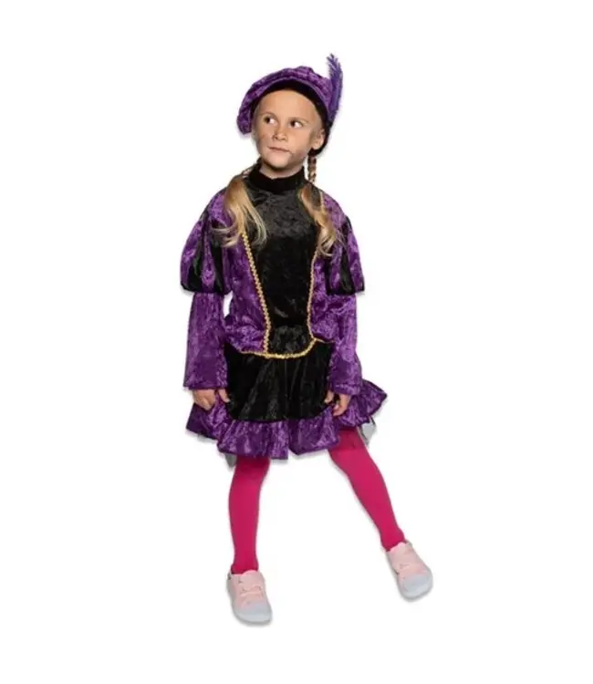 Pietenjurkje met petticoat paars