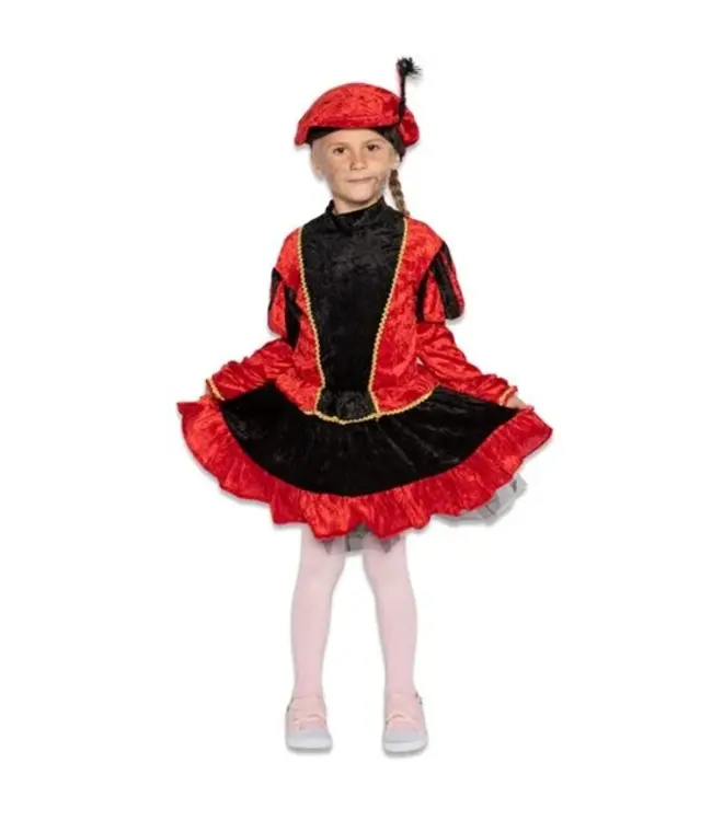 Pietenjurkje met petticoat rood