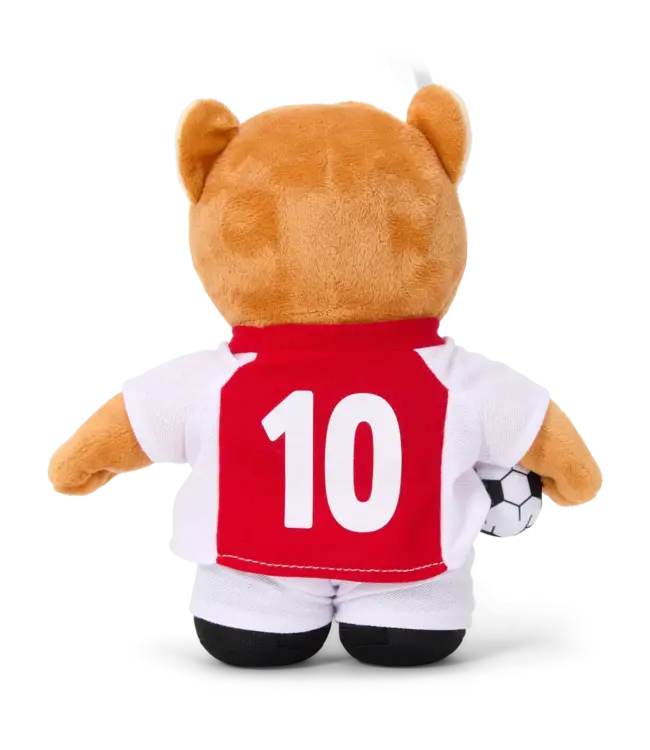 Ajax Beer pluche met bal 25cm oude logo