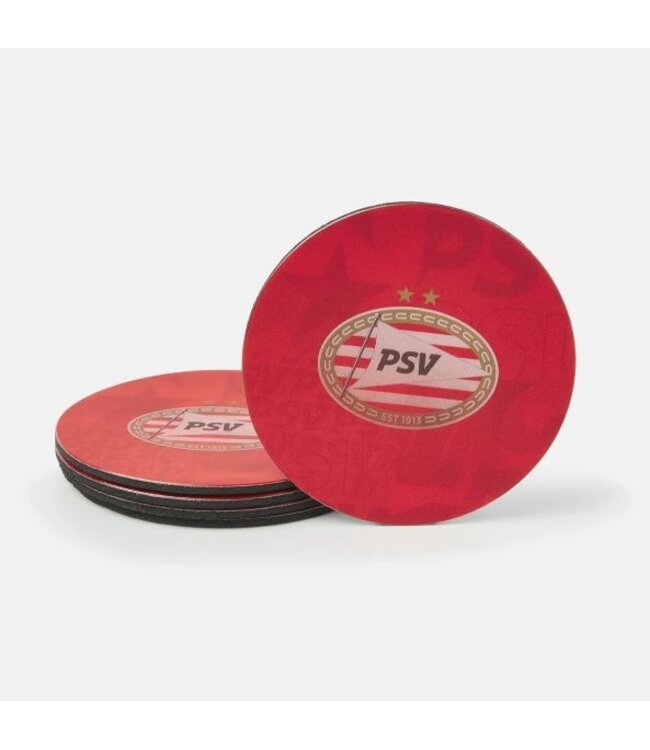 PSV Onderzetters ( set van 5 stuks)