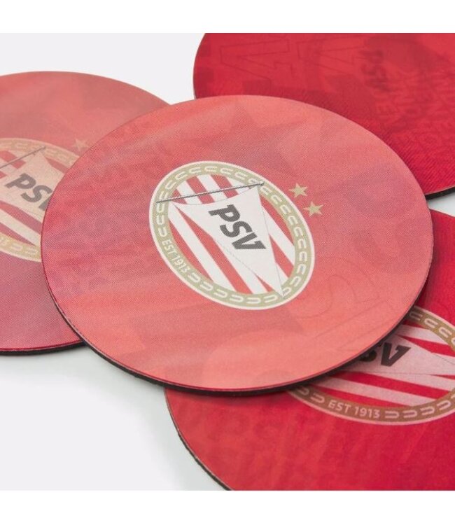 PSV Onderzetters ( set van 5 stuks)