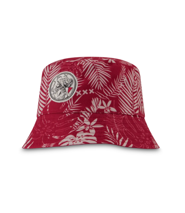 Ajax Bucket Hat Rood Wit Hawaii