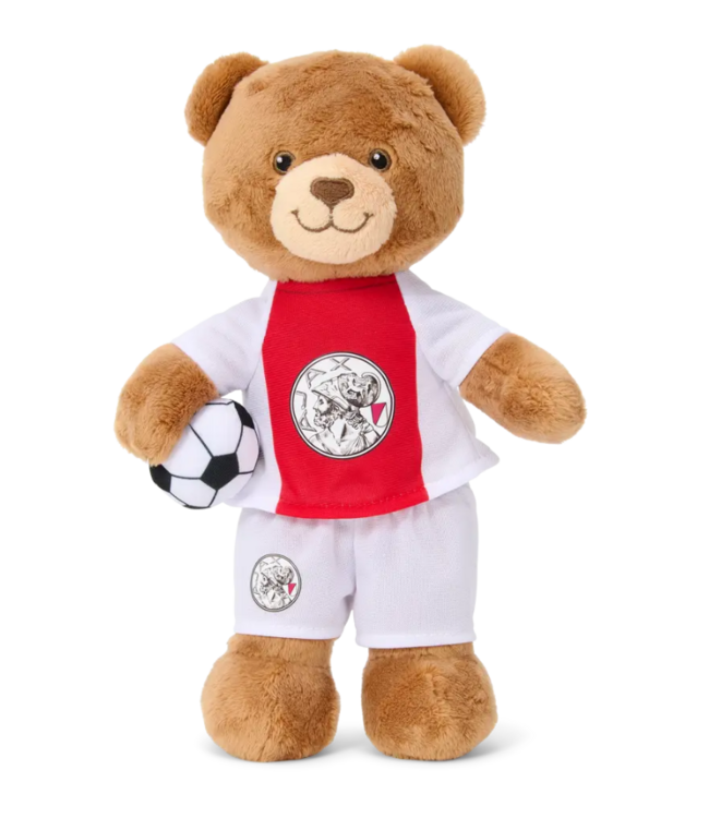 Ajax Beer pluche met bal 25cm