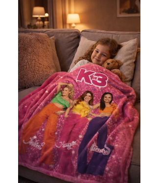 K3 Fleeceplaid Roze Signature 140x100cm