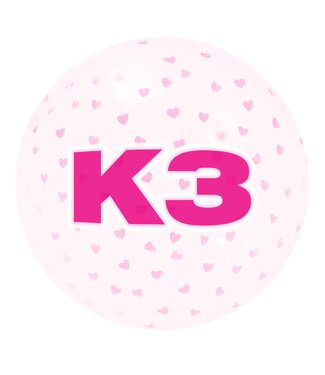K3 Bal - glitterbal " - K3 Roze bal