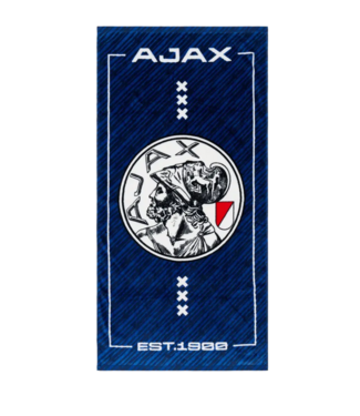 Ajax Handdoek Navy Blauw oud logo 70x140cm - Ajax Badlaken