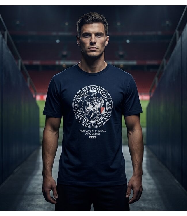 Ajax T-shirt Mijn Club Volwassen Blauw