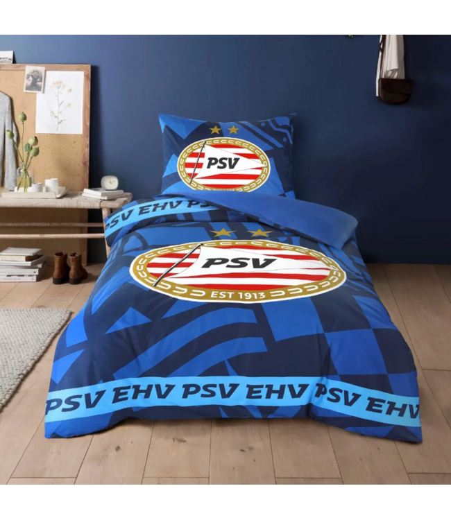 PSV Dekbedovertrek Blauw 26/27