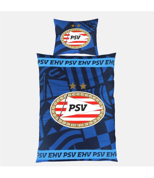 PSV Dekbedovertrek Blauw 26/27