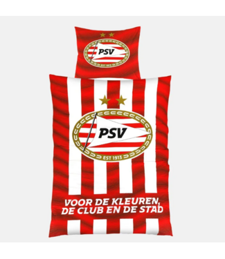 PSV Dekbed Rood wit Thuis 140x200 cm - PSV Slaapkamer