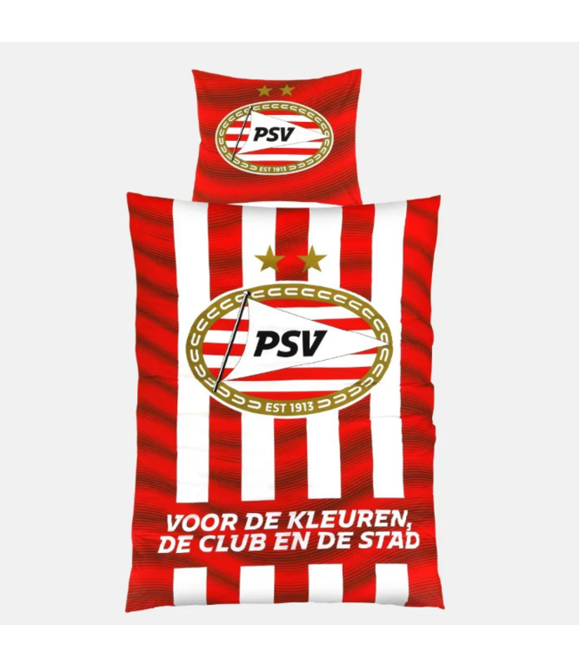 PSV Dekbed Rood wit Thuis 140x200 cm - PSV Slaapkamer