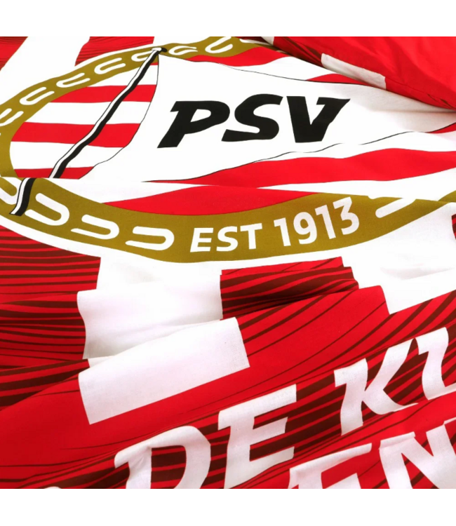 PSV Dekbed Rood wit Thuis 140x200 cm - PSV Slaapkamer