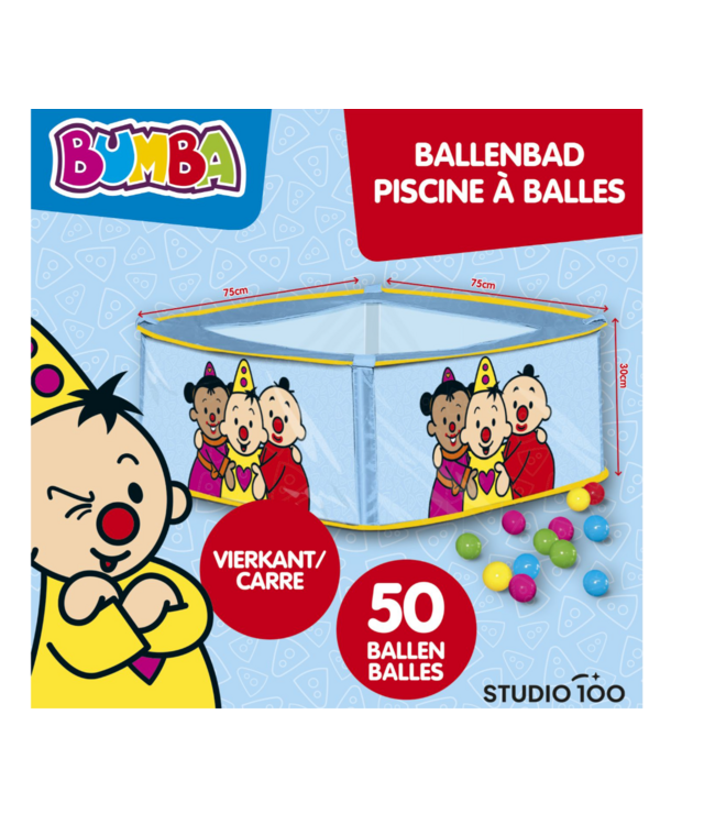 Bumba Ballenbad + 50 ballen - vierkant