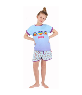 K3 Shortama Pyjama Regenboog 134/140
