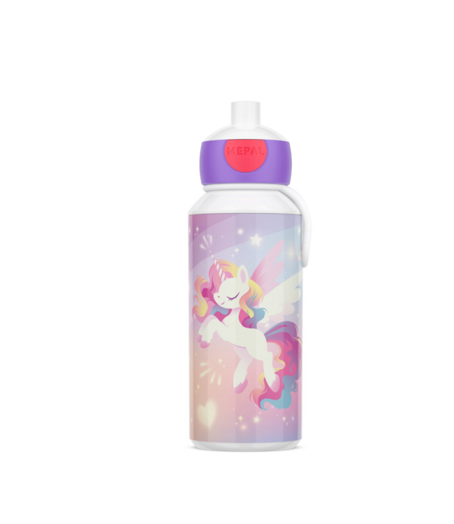 Unicorn Glow Pop up beker Mepal 400 ml