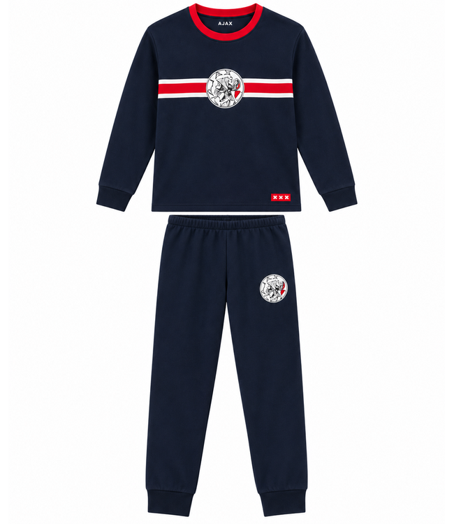 Ajax Pyjama blauw rood 26-27