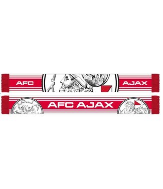Ajax Sjaal Wit Rood God logo