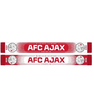 Ajax Sjaal Wit Rood Wij Zijn Ajax