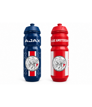 Ajax Bidonnen Voordeelset 2 stuks Rood wit en Blauw Rood