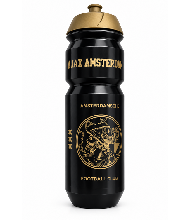 Ajax Bidon Zwart Goud Oud Logo 750ml