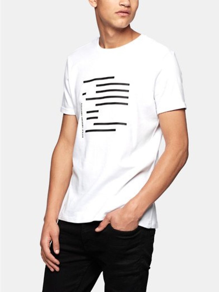 The Sting Stripe block print tee