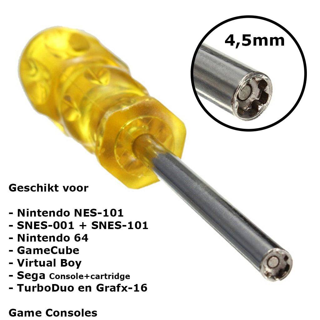 Dolphix Schroevendraaier 4,5mm voor Retro Consoles