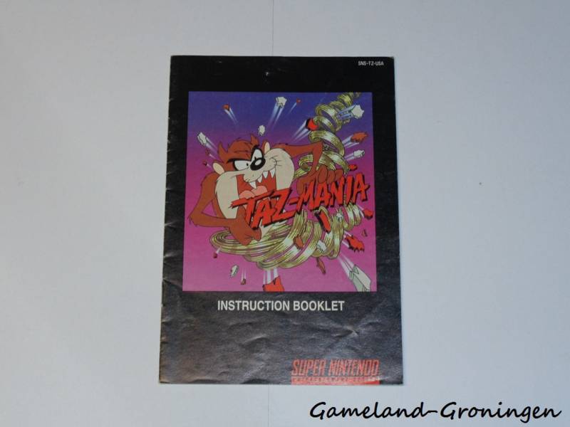 Taz Mania (Handleiding, USA)