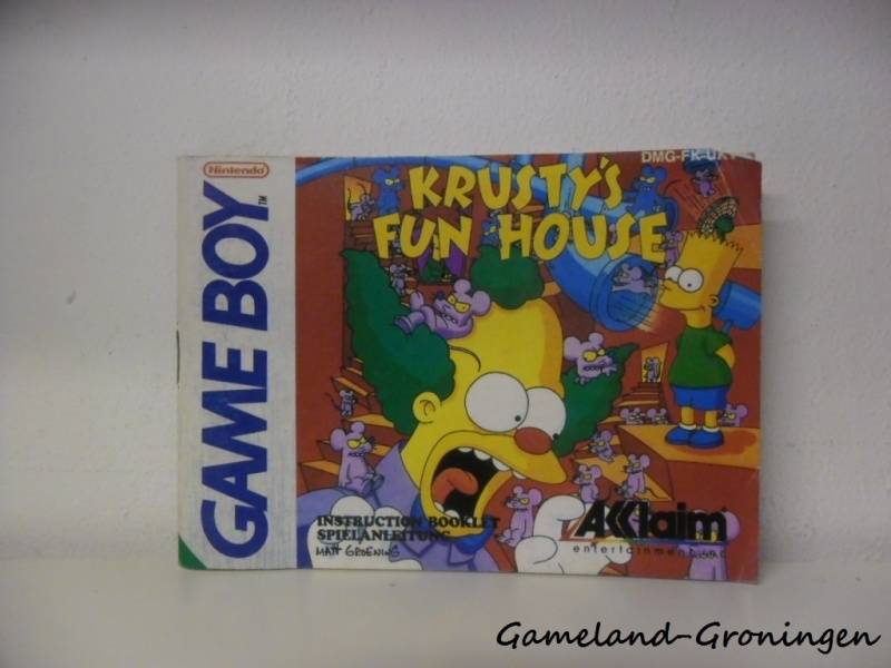 Krusty's Fun House (Handleiding, UKV)