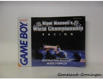 Nigel Mansell's World Championship Racing (Handleiding, FAH)