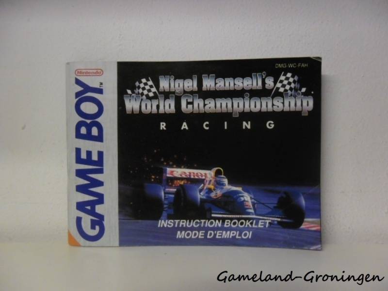 Nigel Mansell's World Championship Racing (Handleiding, FAH)