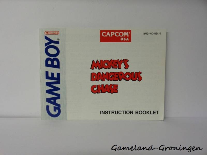 Disney's Mickey's Dangerous Chase (Manual, USA)