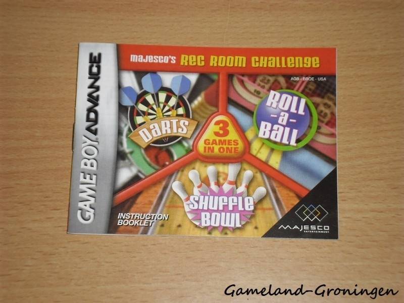 Majesco's Rec Room Challenge (Handleiding, USA)