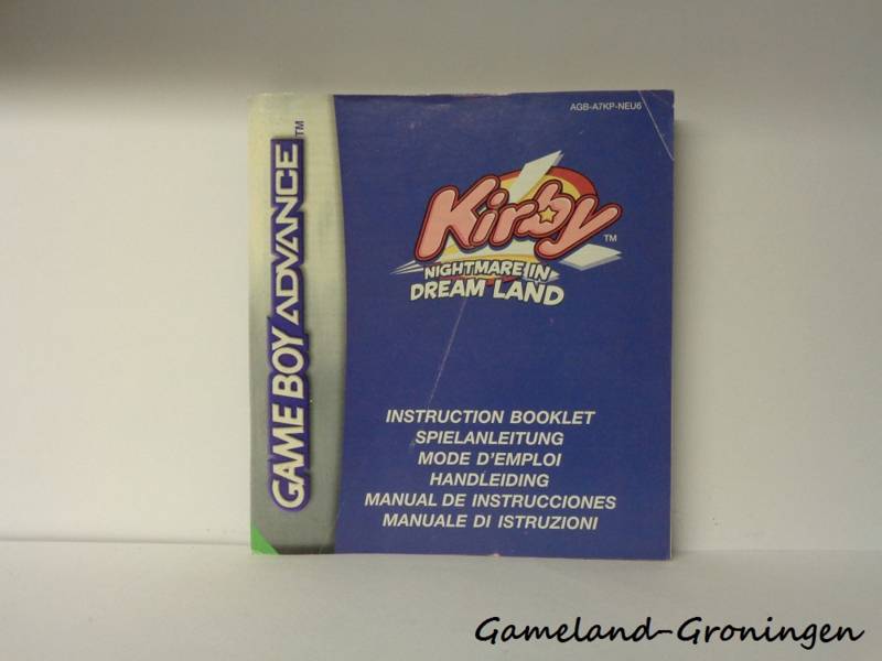 Kirby Nightmare in Dream Land (Handleiding, NEU6)