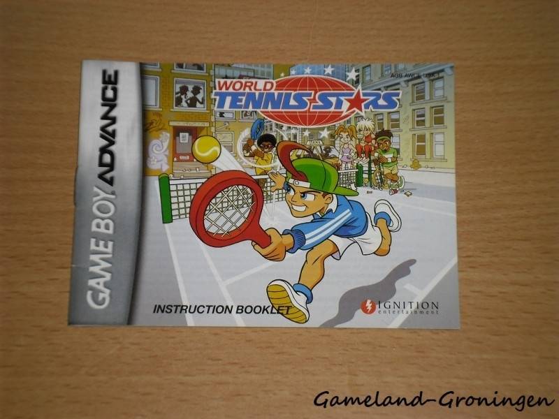 World Tennis Stars (Handleiding, USA)