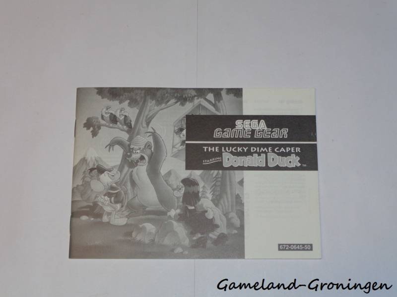 The Lucky Dime Caper Starring Donald Duck (Handleiding)