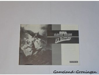 Ax Battler A Legend of Golden Ax (Manual)