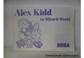 Alex Kidd in Miracle World (Handleiding)