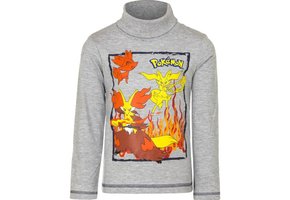 Pokémon - Kinder Longsleeve met Col Grijs