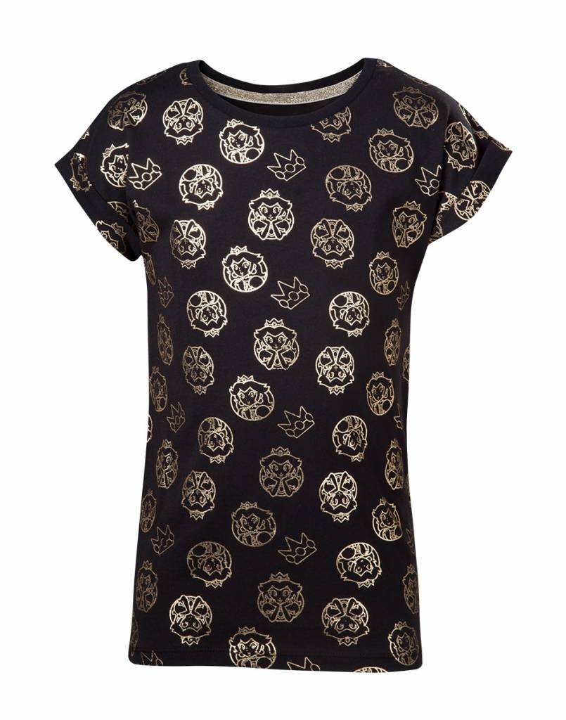 Super Mario - Golden Peach Girls Kids T-Shirt