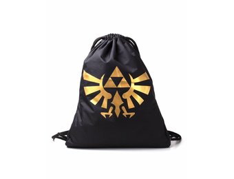 Zelda - Gold Rubber Printed Gym Bag